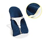 marie*K 今治タオル バウンサー専用 ソフト カバー ネイビー　「イエローストライプ」