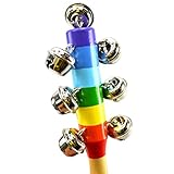 Happy Cherryベビー木製マルチカラーハンドJingleリングベル音楽楽器教育玩具