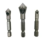 面取り バリ取り カッター ドリル 鉄 アルミ プラスチック 工具 加工 金属 3本 セット