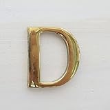 真鍮　大文字　 アルファベット　ゴールド　23mm (D)