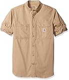 Carhartt Men 's Force Ridgefieldソリッド長袖シャツ US サイズ: M カラー: ブラウン