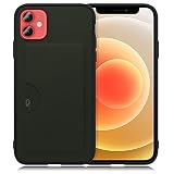 LOOF SKIN SLIM-SLOT レザー カード収納 スマホケース for iPhone 12 mini 用 ケース カバー 背面 ストラップホール カードポケット シンプル 耐衝撃 薄型 軽量 leather [エバーグリーン]