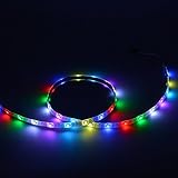 Yaqing Lighting 3.2ft/1m WS2812B Programmable LED Strip Light 60 Pixels Individually Addressable Dre