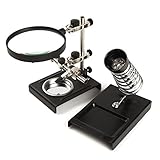 befun スタンドルーペ はんだ スタンド ルーペ 拡大鏡 精密作業 クリーニングクロス セット　