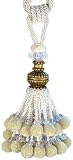 Xia Home Fashions Artisan Ball Tassels, Ivory