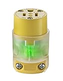 Leviton 515CV-LIT Grounding Lighted Cord End Replacement [並行輸入品]