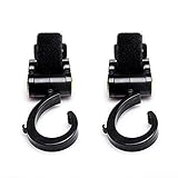 Grandmart ベビーカーフック 荷物フック マジックテープ式 大人気　360度回転 軽量　便利　2個セット