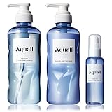 Aquall (アクオル) シャンプー トリートメント ヘアオイル 3点 セット 【モイスチャーダメージケア】 シャンプーボトル 475mL トリートメントボトル 475g ヘアオイル 70mL 保湿 保修 メンズ レディース
