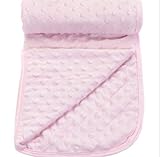Baby Nursery Popcorn Textured Super Soft Baby Banket Moses/Pram-Pink by My Little World