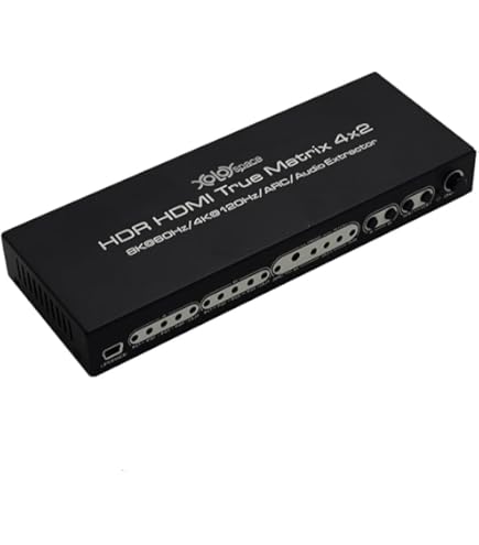 Amazon | XOLORspace 8k 4X2 HDMI マトリックス スイッチャー
