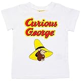 おさるのジョージ 半袖Tシャツ ベビー キッズ Curious George 子供用 男の子 女の子 fo-sn3257-9026 95cm オフ白