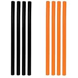 EnHike 耐熱シリコンチューブ ST-350 & ST-330 & ST-340 & ST-310用 φ4-φ6×125mmカット済み4本 (ブラック+オレンジ)