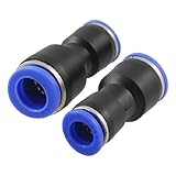 uxcell 空気圧　クイック継手 コネクタ ワンタッチ ストレート 10mm- 8mm 2個