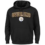 Pittsburgh SteelersメンズMajestic NFL「Heritage Camo "ロゴプルオーバーパーカースウェット – ブラック