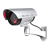 Rebias ダミー 防犯カメラ 電池式 LED 点滅 威嚇 夜間 駐車場 監視 イミテーション NS-DUMMY-CAM-SS