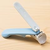 【爪切り 赤ちゃん用 ツメ切り】子供用つめ切り_深爪防止ガード_左右可動_ステンレス3Dカット刃_水洗い可 色：ホワイト