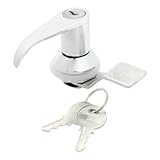 uxcell Lハンドルロック　レバーロック　ロックセット　キャビネット　安全用品　メタル