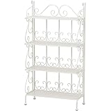 【IRON】ラック (ホワイト) KR-3474WH　【送料無料】（収納家具、ラック、シェルフ、本棚）