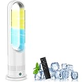 【2025最新進化】扇風機 タワーファン ファンヒーター【冷暖両用＆冷風機 羽なし】スリム 羽根無し 冷風 3段階暖風・8段階冷風切り替え 