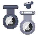 【2023改良型】 エアタグ ケース 子供用 AirTag ケース 安全ピン付き airtag ピンバッジ シリコン製 AirTag カバー