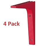 Ikea Shelf Bracket Ekby Stodis (4 Pack) Red 6.75" X 6.75" [並行輸入品]