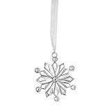 Reed & Barton LO121 Lunt Snow Crystal Frost Snowflake Ornament