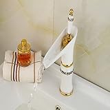 Greenspring Waterfall Bathtub正方形2つハンドルSpa浴槽シンク蛇口、クロムFinished