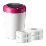 Tommee Tippee Simplee Diaper Pail Starter Set with 4 Refills, Pink by Tommee Tippee [並行輸入品]