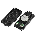 uxcell　マグネットスピーカー　スピーカーアンプ　プラスチック製のシェル　磁気タイプ　1W 8オーム 35mm x 15mm 2pcs