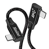 Mauknci Type C to Type C ケーブル L字 PD対応 100W/5A 超急速充電 USB3.1 Gen2 タイプc ケーブル E-Markチップ搭載 80cm