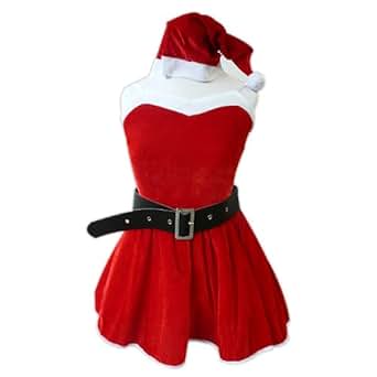 クリスマスサンタ コスプレ4点セット コスチューム 男女共用
