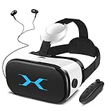 SAMONIC 3D VRゴーグル VRヘッドセット iPhone Androidスマホ対応「イヤホン、Bluetoothコントローラ、日本