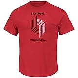 NBA メンズ ユーズド加工ポストアップTシャツ レッド