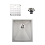 18 – 1 / 2 " Ticor s3650 Pacificシリーズ16-gaugeアンダーマウントステンレススチール1ボウルゼロ半径正方形キッチンバーSink withアクセサリー