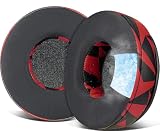 SOULWIT 冷却ジェルパッド イヤーパッド イヤークッション for Skullcandy Hesh & Hesh 2 Wireless Over-Ear ヘッドセット 用 交換パッド 互換性 パッド ノイズアイソレーションフォーム 冷感パッド レッドストーム