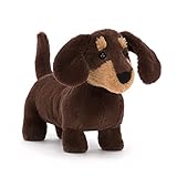 Jellycat オットーソーセージ 犬 ぬいぐるみ リトル7インチ - 犬と子犬 ぬいぐるみ - クラシックな子供用ギフト