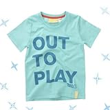 Boys&Girls(ボーイズアンドガールズ)イギリスブランドOUT TO PLAY Tシャツ(キッズサイズ)【100cm】【110cm】【120cm】【130cm】【140cm】 3-4y グリーン