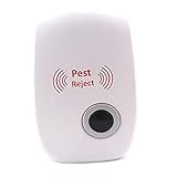 Higlobal ネズミ撃退器 超音波虫器 走らせます 超音波 殺虫剤 鼠/蝿/虫/ゴキブリ/シロアリ/クモを追い出し