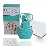 Sawors新生児 爪切りハサミセット 使いやすい 可愛い 指がかりのあるハンドルで安定して切れます 0-5歳子供用人気の爪切りはさみセット