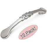 Cosmas 7068snサテンニッケルキャビネットハードウェアハンドルプル – 3 – 3 / 4 " ( 96 mm )穴中心 – 10パック