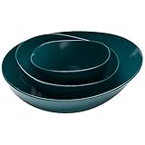 Zak Designs Moso 3ピースServing Bowl Set ブルー COMINHKPR136707