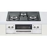 Rinnai RHS31W17G11R-STW-12A13A ブラック リッセ [ビルトインガスコンロ(都市ガス用・左右強火力・60cm)]