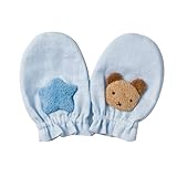 妖精の森 ガーゼミトン 動物モチーフ  ブルー  クマ YG-325