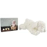 Gund Winky Lamb Baby Rattle Stuffed Animal – Largerサイズ – andプレミアムFolding Greeting Card by Kimberly A