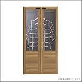 フナモコ 洋服ガラス戸 リアルウォールナット柄 GCD-60