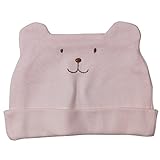 《オールシーズン》(日本製) Pample Mousse(パンプルムース) フライスくまさん刺繍帽子 M(42cm~46cm)/PK NO.DP-71603