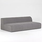 arne ソファ 3人掛け ローソファー 肘なし 布張り ファブリック Hunt アームレス 3P NS-7 No.4 グレー