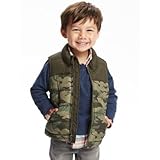 オールドネイビー OLD NAVY/ プリントフロストフリーパッファベスト グリーンカモ アウターベスト 12～18ヶ月【並行輸入】