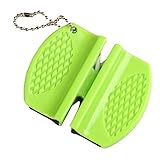 ライフシャープナー 砥石 研ぎ器 切れ味復活 操作簡単 携帯便利 家庭用 アウトドアに緊急用 使いやすい 軽い ４色 (グリーン)