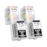 BC-360XL+BC-361XL 各2個セット 互換 詰め替えインク インクカートリッジ 360 361 BC-340/341通用 大容量 取扱説明書付き 詰め替え道具付き TS5430 TS5330 インク TS5130S TS5130 MG4230 MG4130 MG3630 MG3530 MG3230 MG3130 MG2130 MX523 MX513 インク【アイエヌシー】